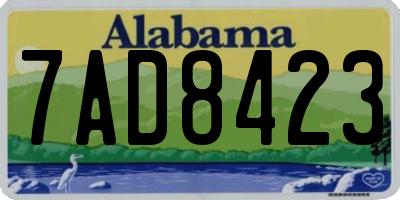 AL license plate 7AD8423
