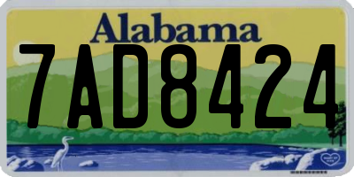 AL license plate 7AD8424