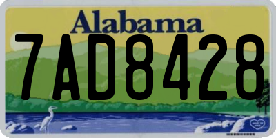 AL license plate 7AD8428