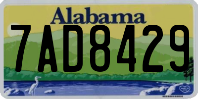AL license plate 7AD8429