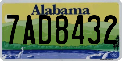 AL license plate 7AD8432