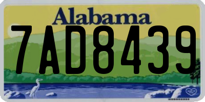 AL license plate 7AD8439