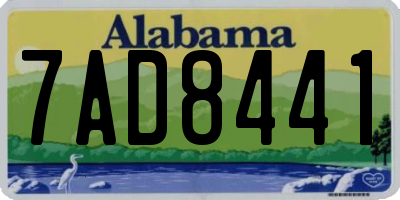 AL license plate 7AD8441