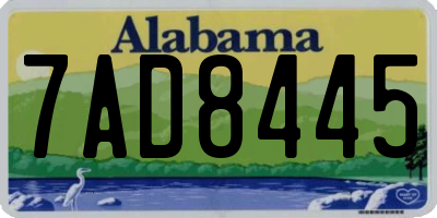 AL license plate 7AD8445