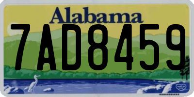 AL license plate 7AD8459