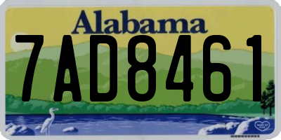 AL license plate 7AD8461