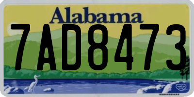 AL license plate 7AD8473