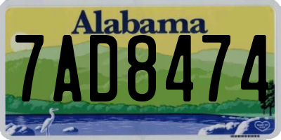 AL license plate 7AD8474