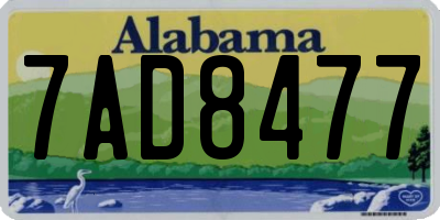 AL license plate 7AD8477