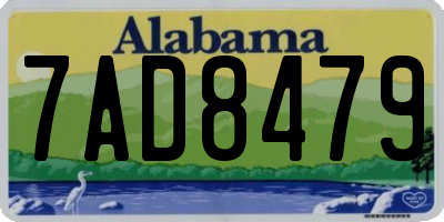 AL license plate 7AD8479