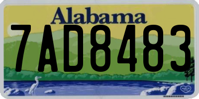 AL license plate 7AD8483