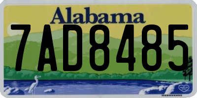 AL license plate 7AD8485