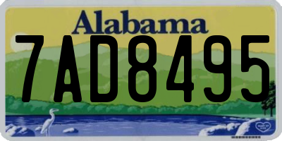 AL license plate 7AD8495