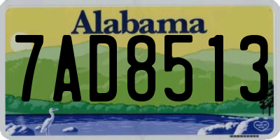 AL license plate 7AD8513