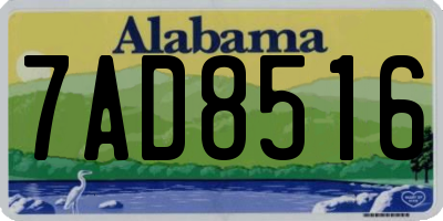 AL license plate 7AD8516