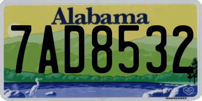 AL license plate 7AD8532