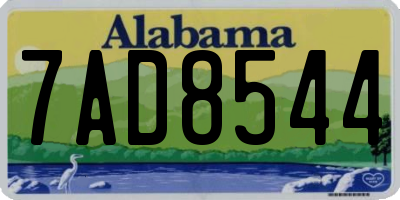 AL license plate 7AD8544
