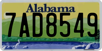 AL license plate 7AD8549