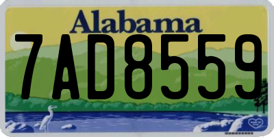 AL license plate 7AD8559