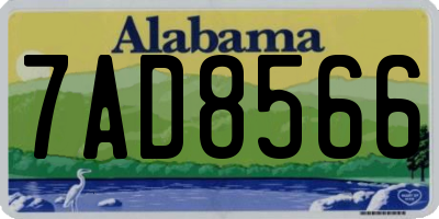 AL license plate 7AD8566