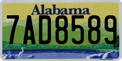 AL license plate 7AD8589