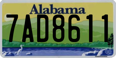 AL license plate 7AD8611