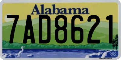 AL license plate 7AD8621