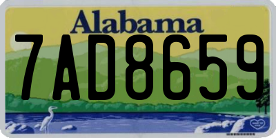AL license plate 7AD8659