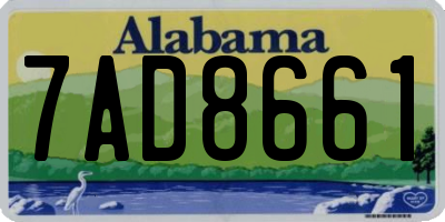 AL license plate 7AD8661