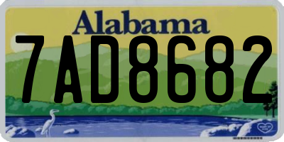 AL license plate 7AD8682