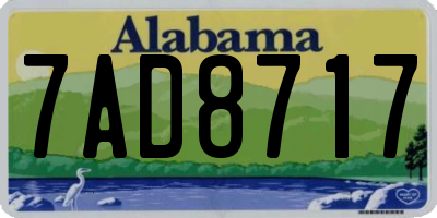 AL license plate 7AD8717