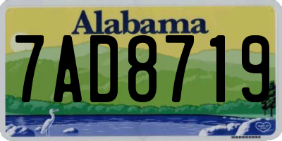 AL license plate 7AD8719
