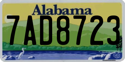 AL license plate 7AD8723