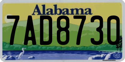 AL license plate 7AD8730