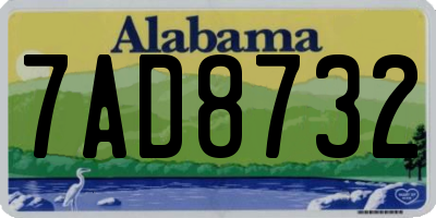 AL license plate 7AD8732