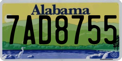 AL license plate 7AD8755