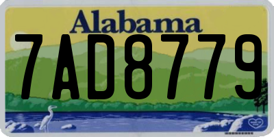 AL license plate 7AD8779