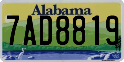 AL license plate 7AD8819