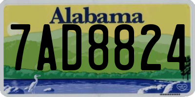 AL license plate 7AD8824