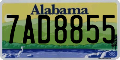 AL license plate 7AD8855