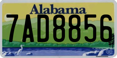 AL license plate 7AD8856