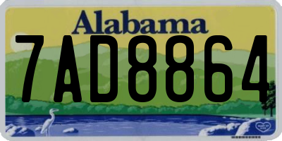 AL license plate 7AD8864