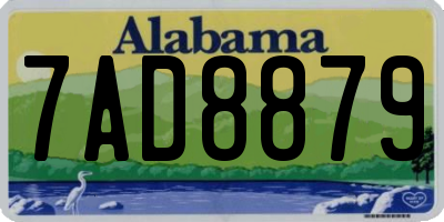 AL license plate 7AD8879