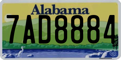 AL license plate 7AD8884