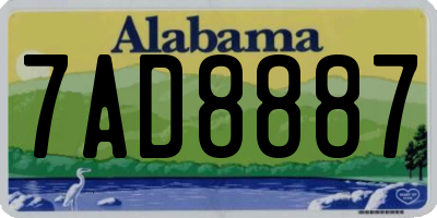 AL license plate 7AD8887