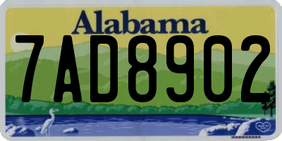 AL license plate 7AD8902