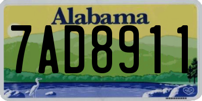 AL license plate 7AD8911