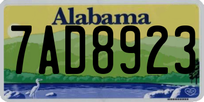 AL license plate 7AD8923