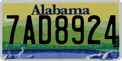 AL license plate 7AD8924