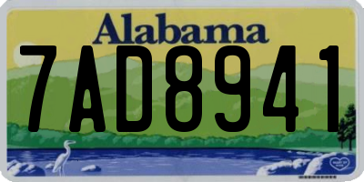 AL license plate 7AD8941